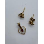 9ct gold earrings