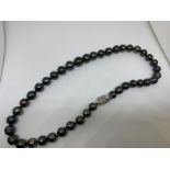 Black freshwater pearls