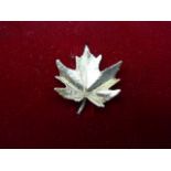 Maple leaf brooch