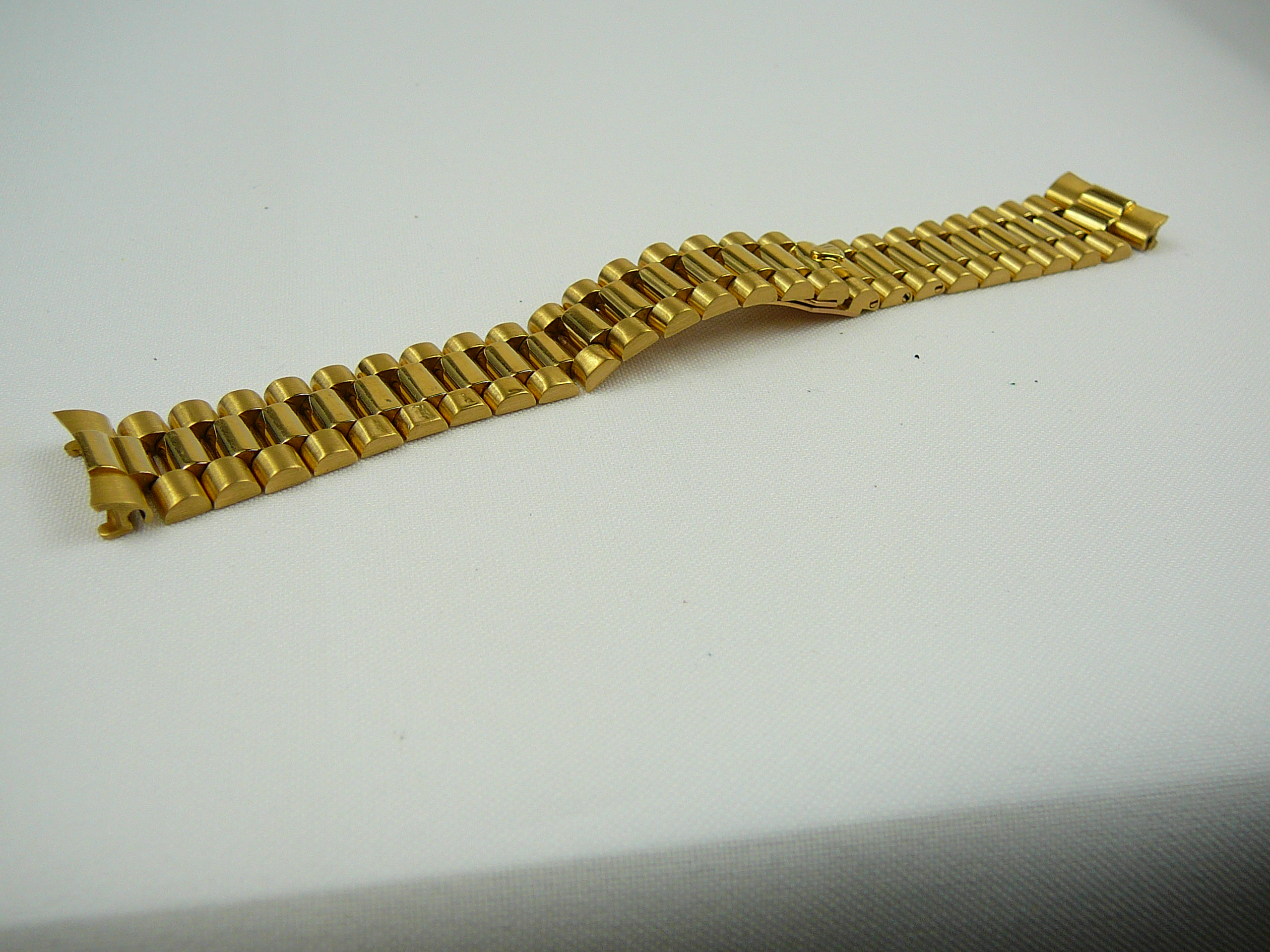 Gents 18ct gold Rolex President watch bracelet, 19.2cm, 19.2mm lug ...