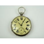 Gents silver pocket watch