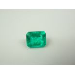 Unmounted 8ct emerald