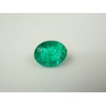 Unmounted 10.27ct emerald