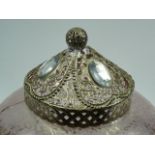 Pearlescent mottle glass pot pourri