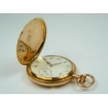 Gents gold Omega Hunter pocket watch