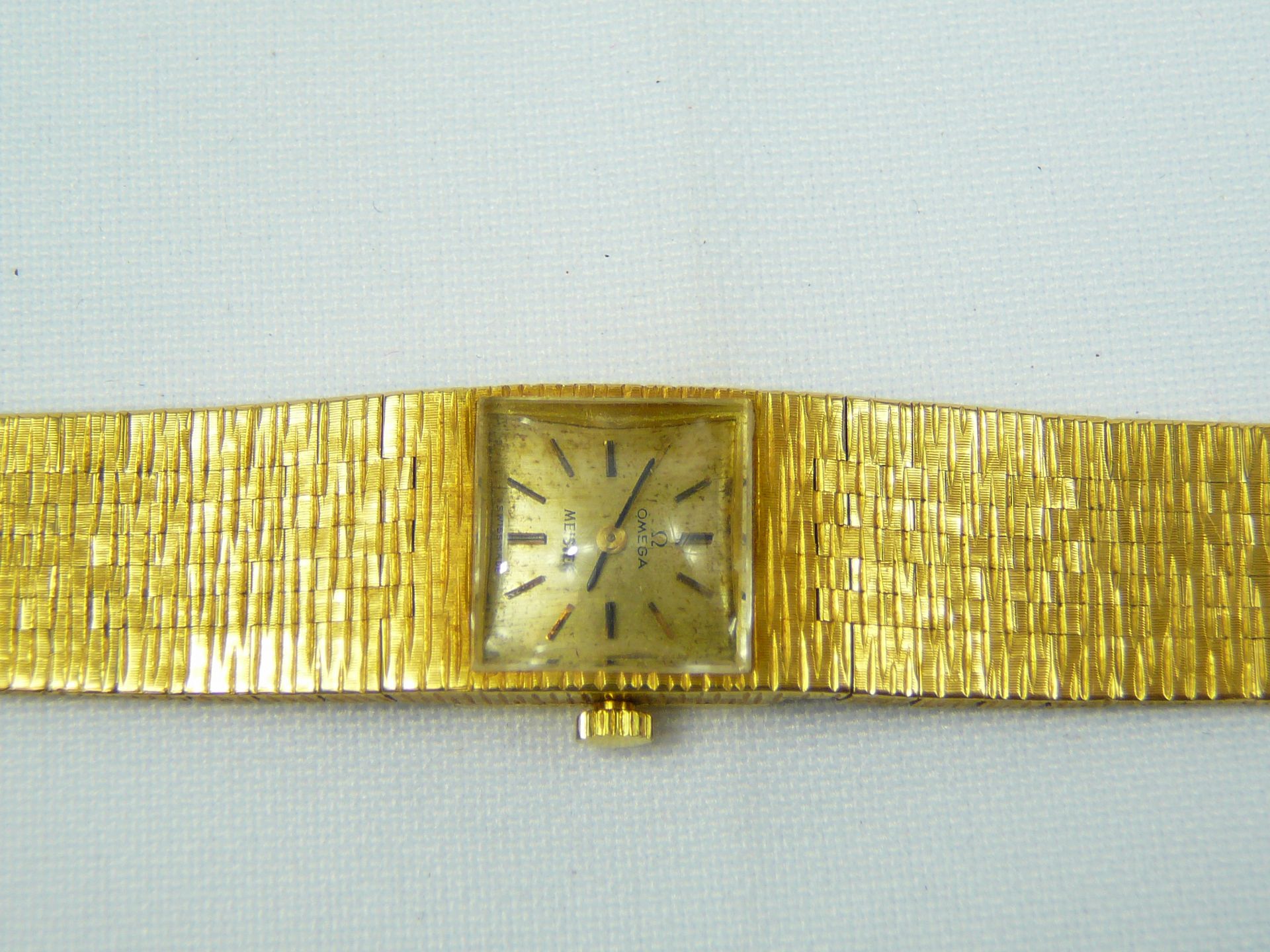 Ladies gold Omega wrist watch - Image 3 of 4
