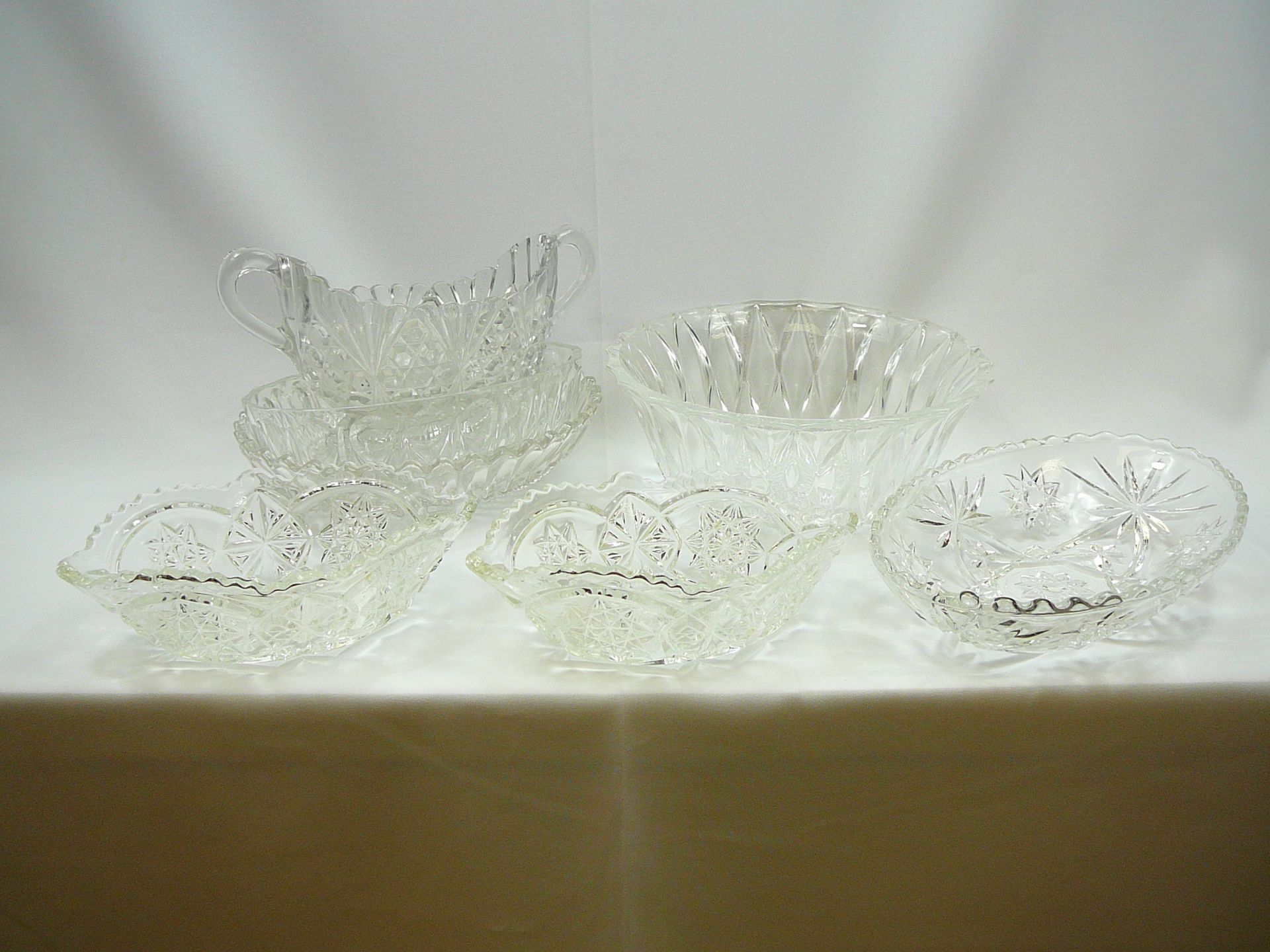 Collection of pressed glass