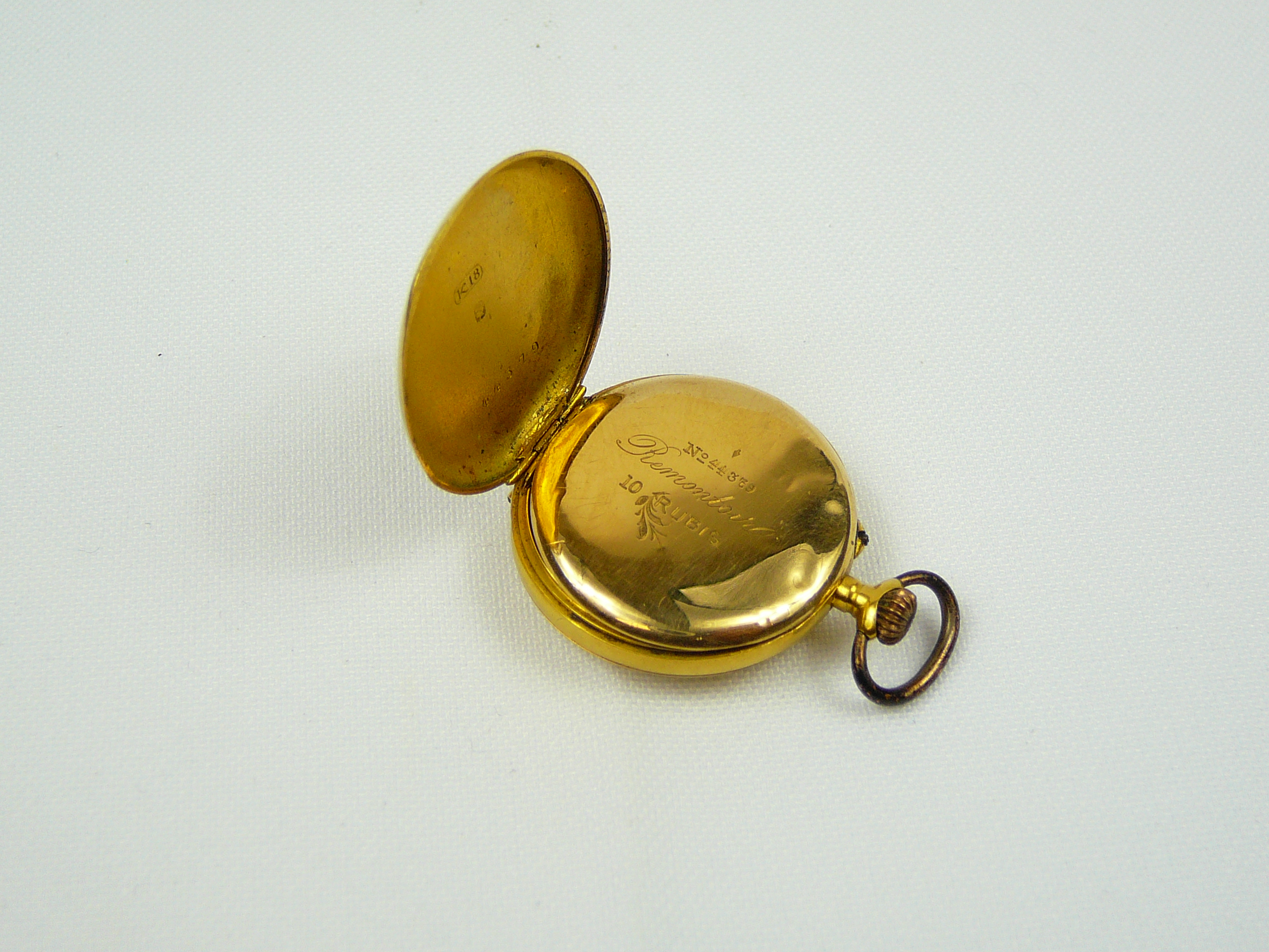 Ladies gold fob watch - Image 3 of 4