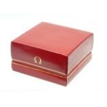 Vintage Omega watch box outer and internal stand