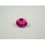 Unmounted 10.30ct pink sapphire