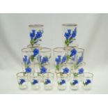 Set of vintage glass tumblers