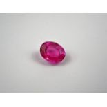 Unmounted 6.02ct pink sapphire