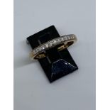 9 carat yellow gold diamond ring