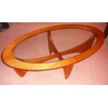 Vintage Gplan Astro oval coffee table