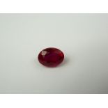 Unmounted 4.65ct ruby