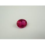 Unmounted 9.05ct pink sapphire