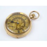 Gents gold pocket watch