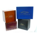 4 x Rotary watch boxes