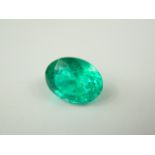 Unmounted 7.90ct emerald