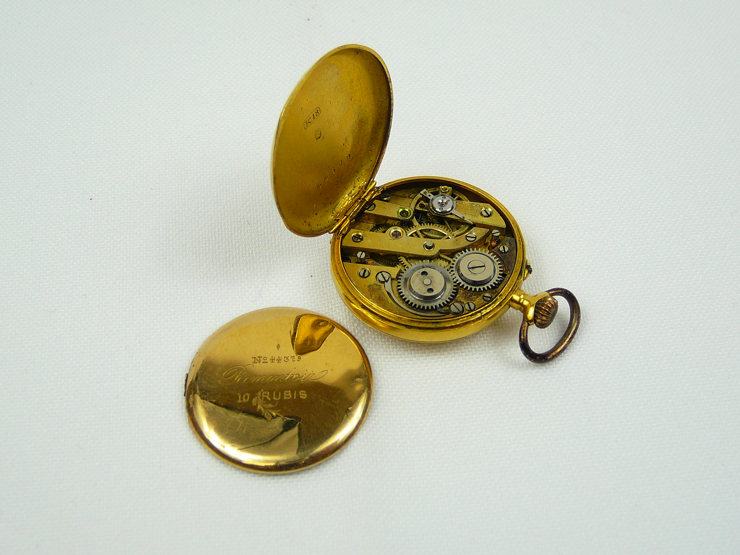 Ladies gold fob watch - Image 4 of 4