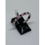 18ct gold ruby and diamond ring