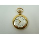 Ladies gold plated fob watch