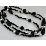 Onyx and pearl strand