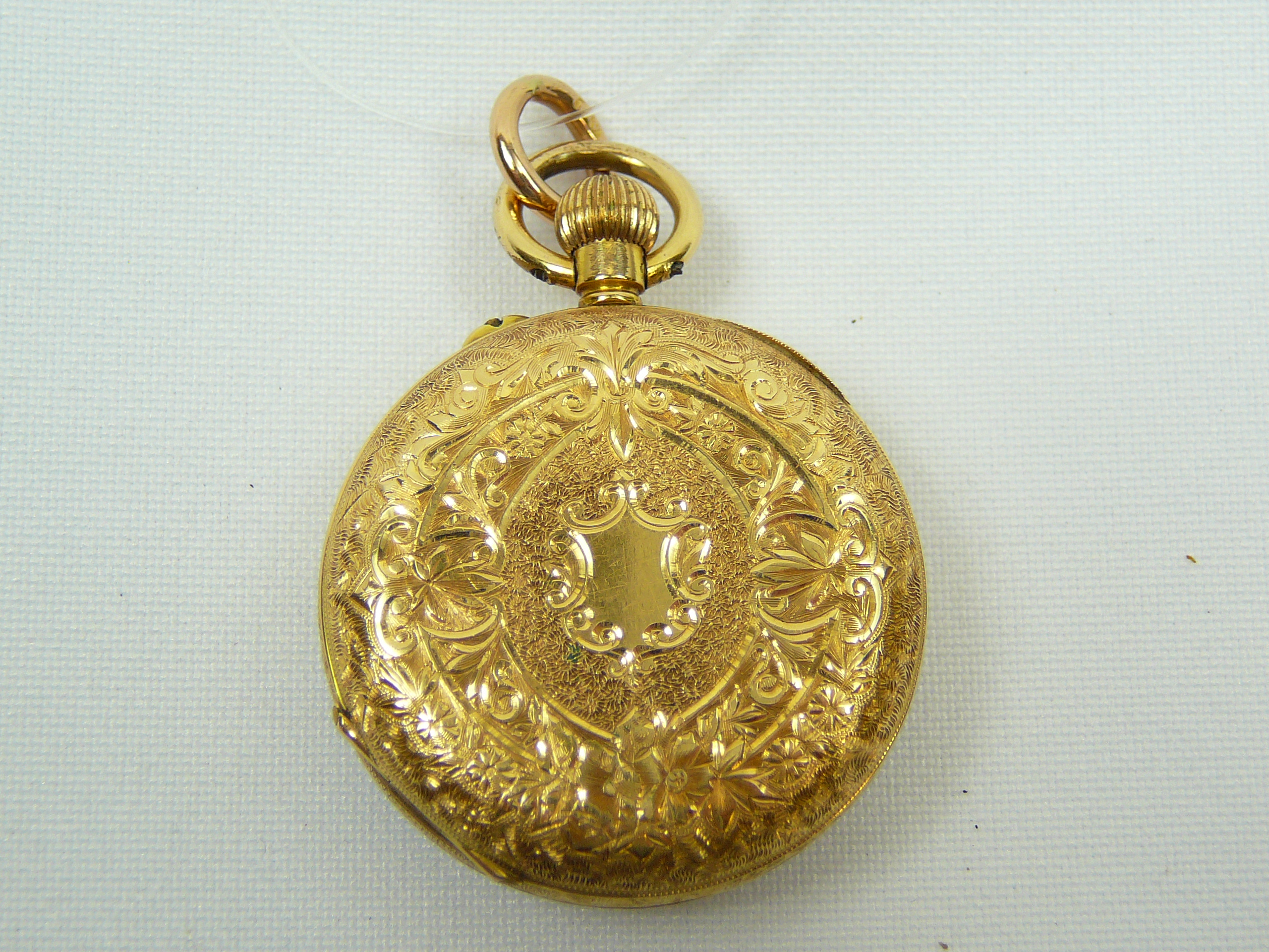 Ladies gold fob watch - Image 2 of 3