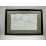 Framed ‘The Simpsons’ storyboard page