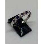 18ct gold sapphire and diamond ring