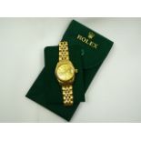 Ladies gold Rolex wrist watch
