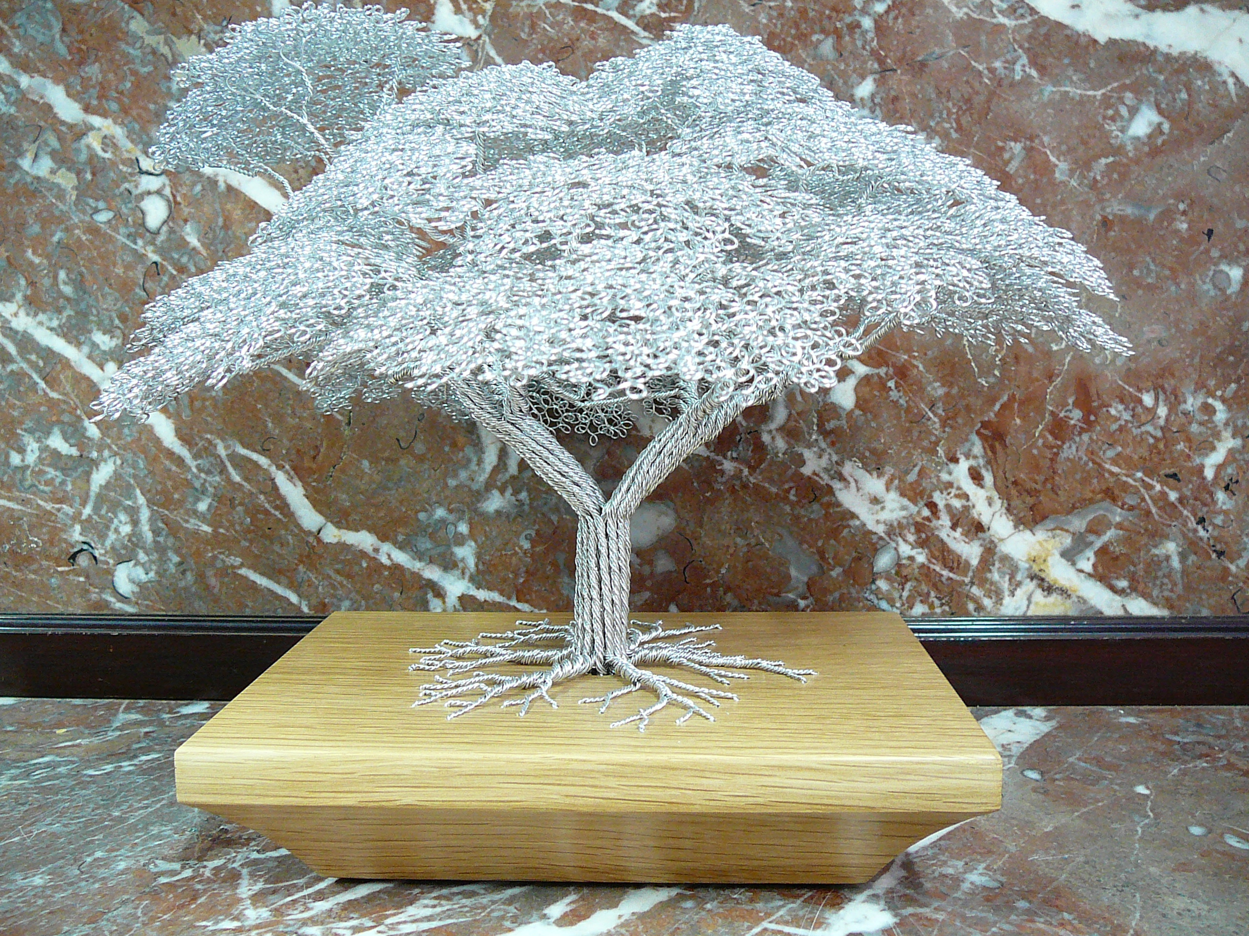 Wire sculpture African Acacia Tree