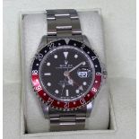 Gents Rolex GMT II Master wristwatch