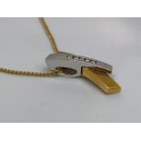 18ct gold diamond pendant