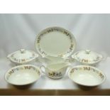 Large Alfred Meakin Glo White dinner service