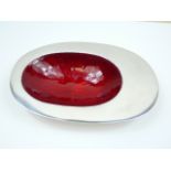 Retro aluminium and enamel dish