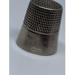 Silver thimble