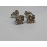 18ct gold diamond earrings