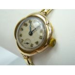 Ladies vintage gold Rolex wrist watch