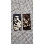 Marquetry 'Star Wars' panels