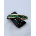 18ct gold emerald ring