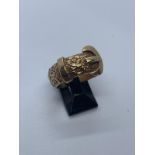 9ct gold buckle ring