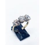 9ct gold CZ ring