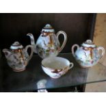 Oriental eggshell tea set