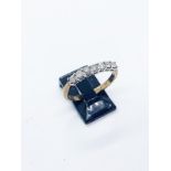 9ct gold diamond ring