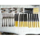 Various vintage cutlery