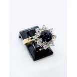 18ct gold sapphire & diamond ring