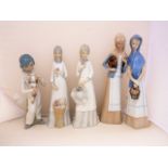 Collection of Spanish porcelain figures