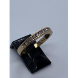 9ct gold diamond ring