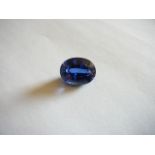 Unmounted oval cut natural sapphire. 16.08ct